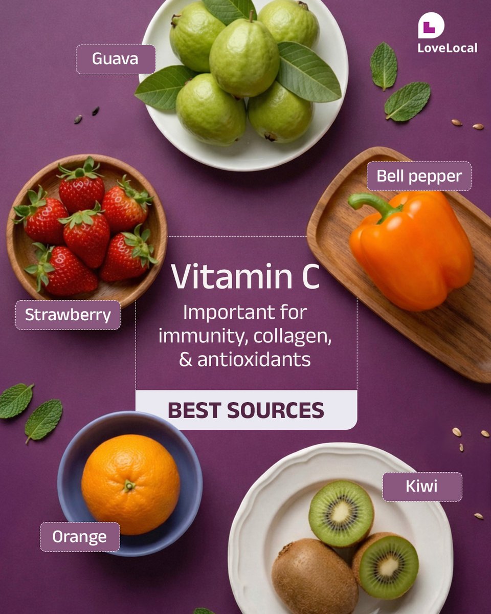 LoveLocalindia's tweet image. “Ye Vitamin ke liye kya khana best hota hai?” - dobara mat puchna!

Here are the best sources for every vitamin 🤗

#Vitamins #Nutrition
