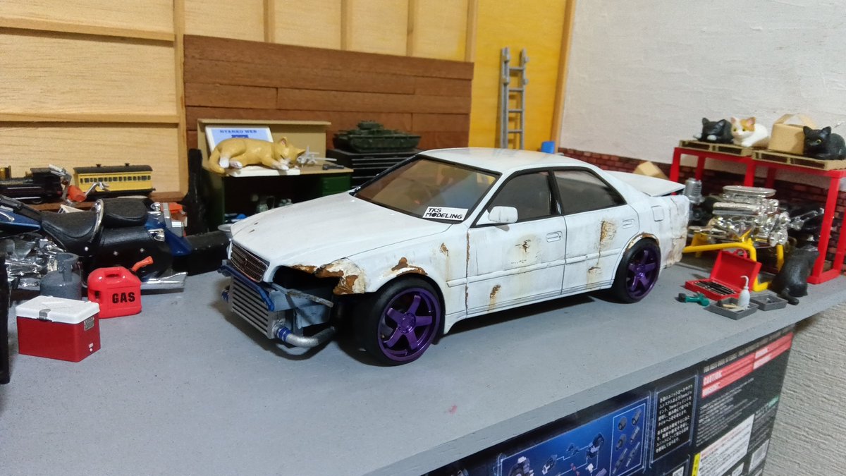 2mx100 #2mx100延長戦 JZX100チェイサー、ドリフトミサイル仕様、完成