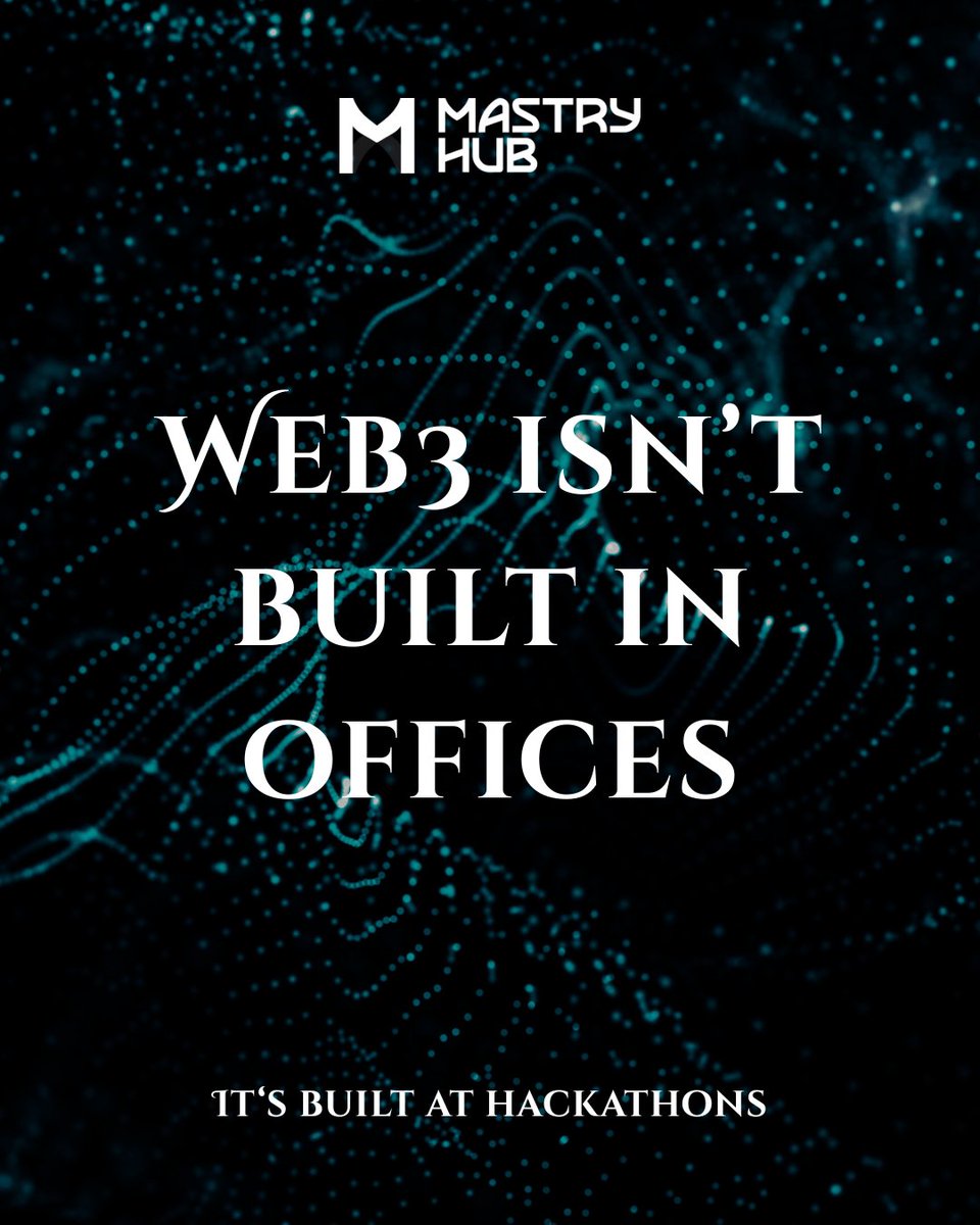 Web3 isn't built in offices. It's built by its people. By the community. 

When the builders come together to work tirelessly at hackathons and at builder events, the web3 space grows to new heights. 

We're here to make sure those events run the smoothest they can. 

#mastryhub