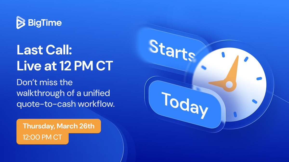 BigTime Software tweet media