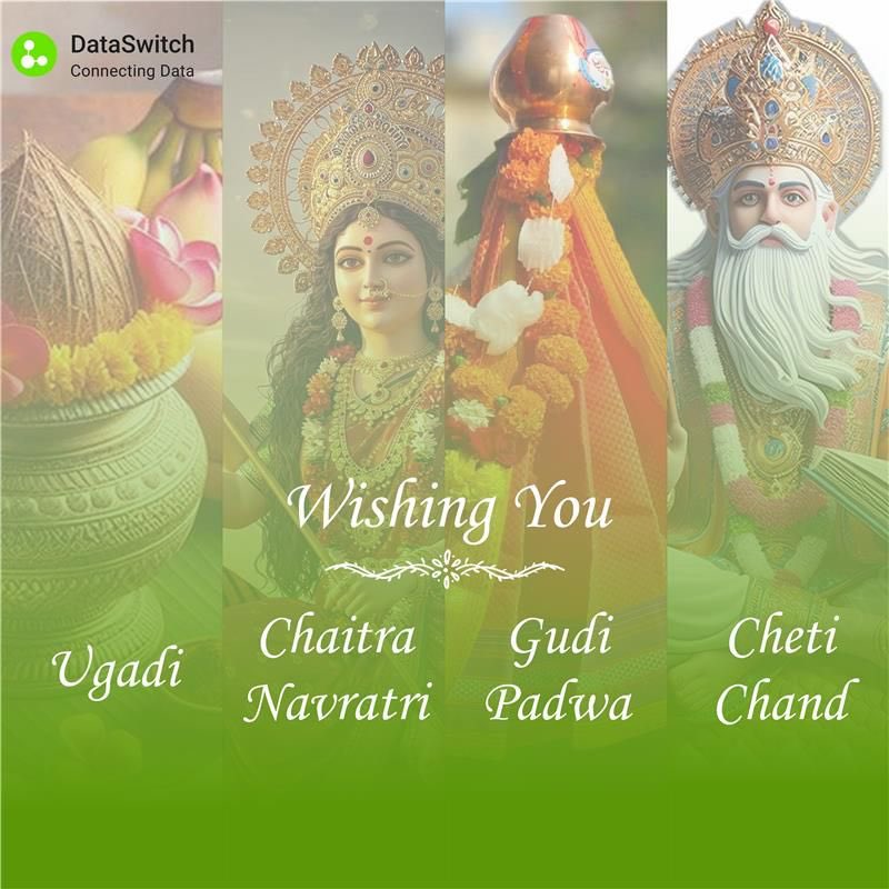 DataSwitch_co's tweet photo. 🌸✨ Wishing you joy &amp; prosperity this festive season!

Happy Ugadi, Gudi Padwa, Chaitra Navratri &amp; Cheti Chand 🌼

May these new beginnings bring hope, health, success &amp; cherished moments with loved ones

Here’s to fresh starts, vibrant celebrations &amp; endless opportunities! 🌿🌟 https://t.co/Q1NsAaTRrM