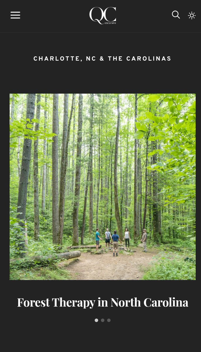 HikingResearch's tweet photo. An editor for Charlotte based QC Exclusive Magazine  reached out recently wanting to do a feature on my walks and why I love guiding on the Pinnacle Park Forest Therapy Trail in Sylva.

https://t.co/YnA7jEohXu https://t.co/xNq29kmjC9