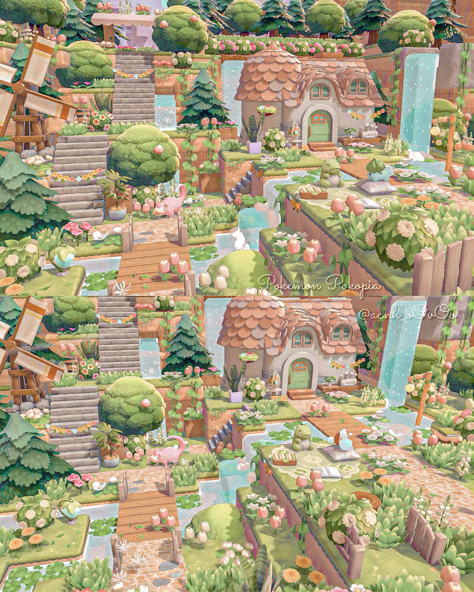 自然いっぱいなお庭🍀︎︎⟡.·

#ぽこあポケモン　#ぽこポケ
#pokemonpokopia