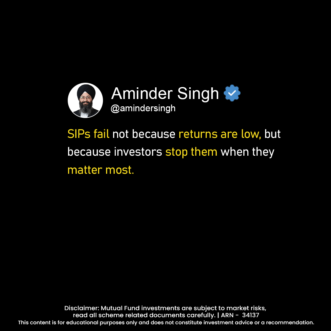 amindersingh01's tweet photo. Market falls test patience.
SIPs reward those who stay. 🚀 

Consistency builds wealth.
Interruptions destroy it. 

DM “SIP” to start your investment journey
👉Stay invested. Stay consistent. 

#sip #mutualfunds #investingindia #wealthcreation #financialdiscipline #investlogical https://t.co/g5fUyT3bAJ