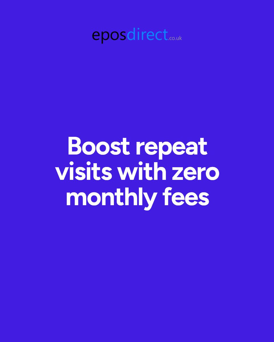 eposdirect's tweet image. Built-in loyalty programs with no monthly fees. Reward customers automatically, boost repeat visits, protect your profits.

Ready to see it? Drop a comment or book a demo today!

See It in Action eposdirect.co.uk #EPOSDirect #PointOfSale #BusinessTechnology