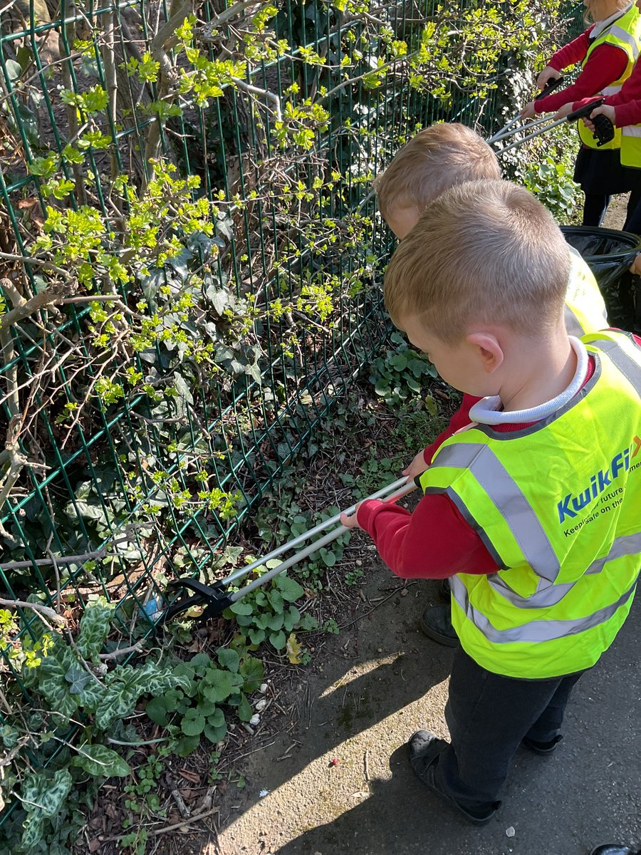This morning EYFS went out in the community litter picking talking about the importance of caring for and looking after our environment <a href="/Bepschools/">Bradgate Education Partnership</a>