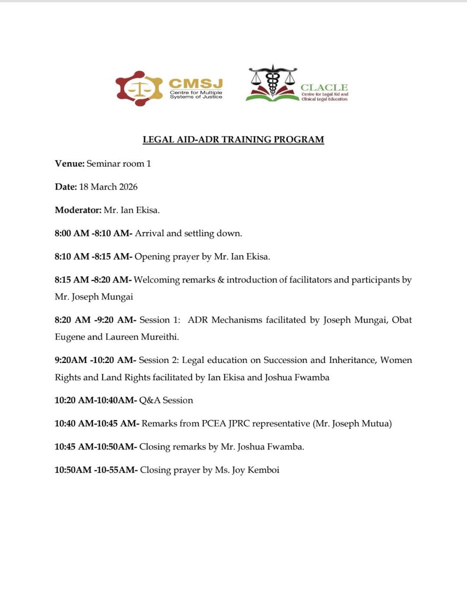 Centre for Legal Aid and Clinical Legal Education tweet media