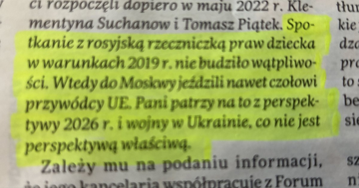 Klementyna Suchanow tweet media