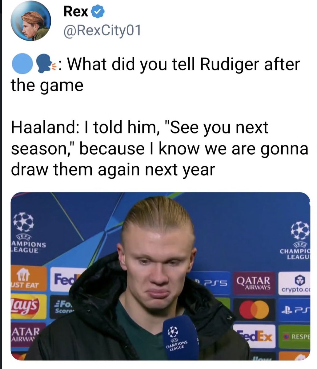 Out Of Context Erling Haaland tweet media