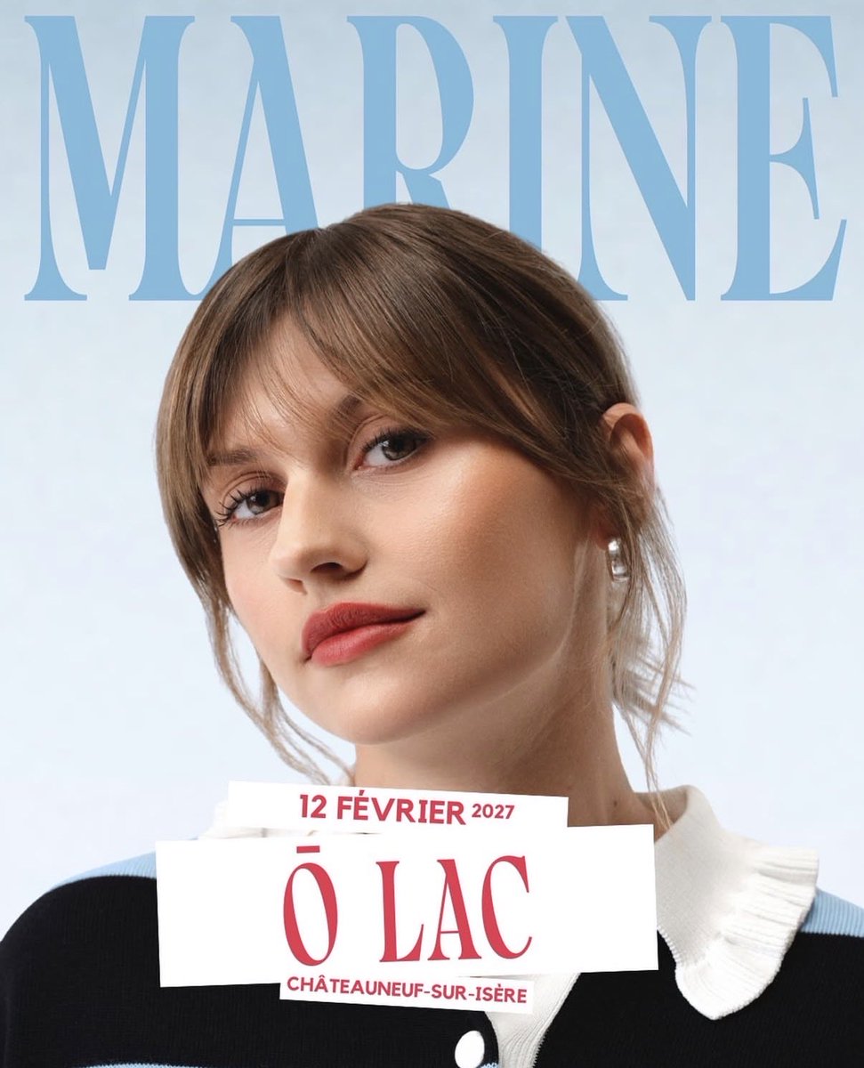nouvelle date à Châteauneuf-sur-Isère le 12 février 2027
billetterie ici (dépêchez-vous, ça part vite) : billetterie-o-lac.tickandlive.com/reserver/marin…