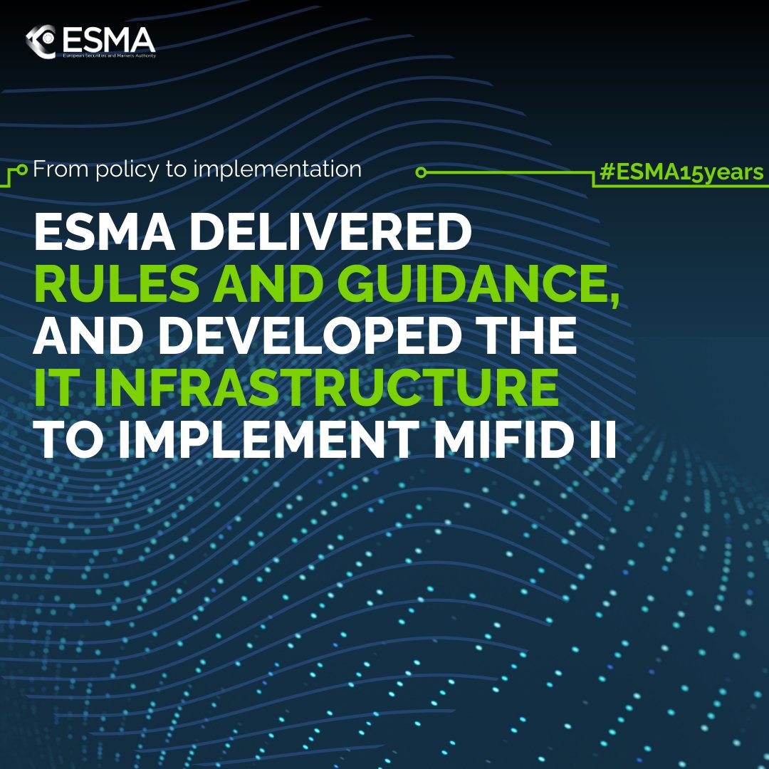 ESMA - EU Securities Markets Regulator 🇪🇺 tweet media