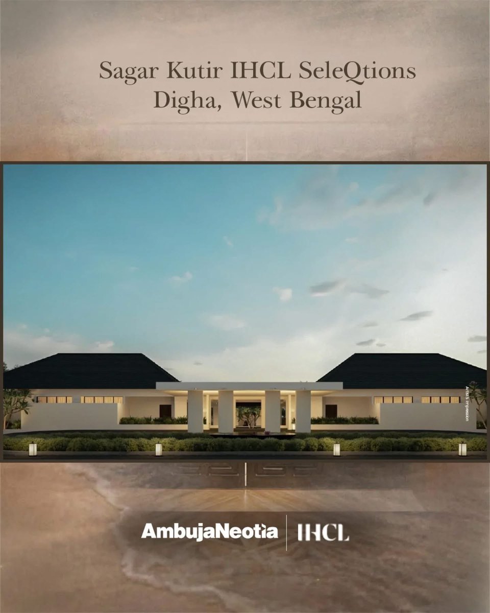 SYEDABD55854658's tweet image. Ambuja Neotia is pleased to announce Sagar Kutir IHCL SeleQtions—its latest collaboration with IHCL. This 56-key beachside resort in Digha, WB, will feature all-day dining, bar, events, pool, gym &amp;amp; spa, elevating hospitality in Bengal’s coastal gem.
Lessor: Digha Sankarpur