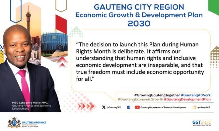 Gauteng Department of Economic Development tweet media