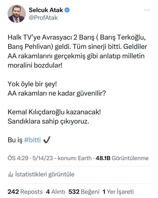 Doc Dr Selcuk Atak tweet media