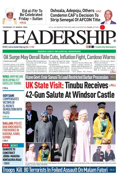 Standard Nigeria🌍🌎🗞️🗞️ tweet media