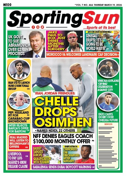 Standard Nigeria🌍🌎🗞️🗞️ tweet media