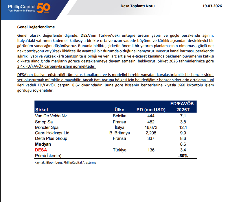 Gercek_Borsaci's tweet image. #DESA 📍 Desa Deri Analist Toplantısı Notları 👇