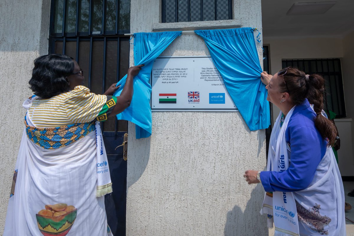 UKinEthiopia's tweet photo. A new women &amp; girls shelter in Gambella, funded by 🇬🇧 through the ECR2 programme and implemented with @UNICEFEthiopia, will provide safe, survivor-centred support for women and girls.

#IWD2026 #UKInEthiopia https://t.co/RHylQaWics
