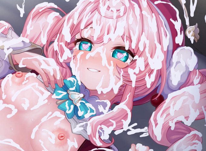 ぶっかけ描き中