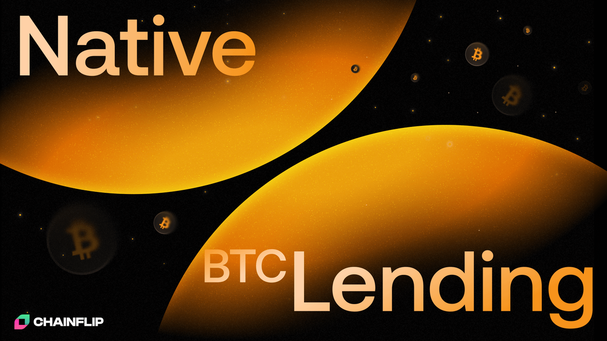 CHAINFLIP LABS · Lending is live tweet media