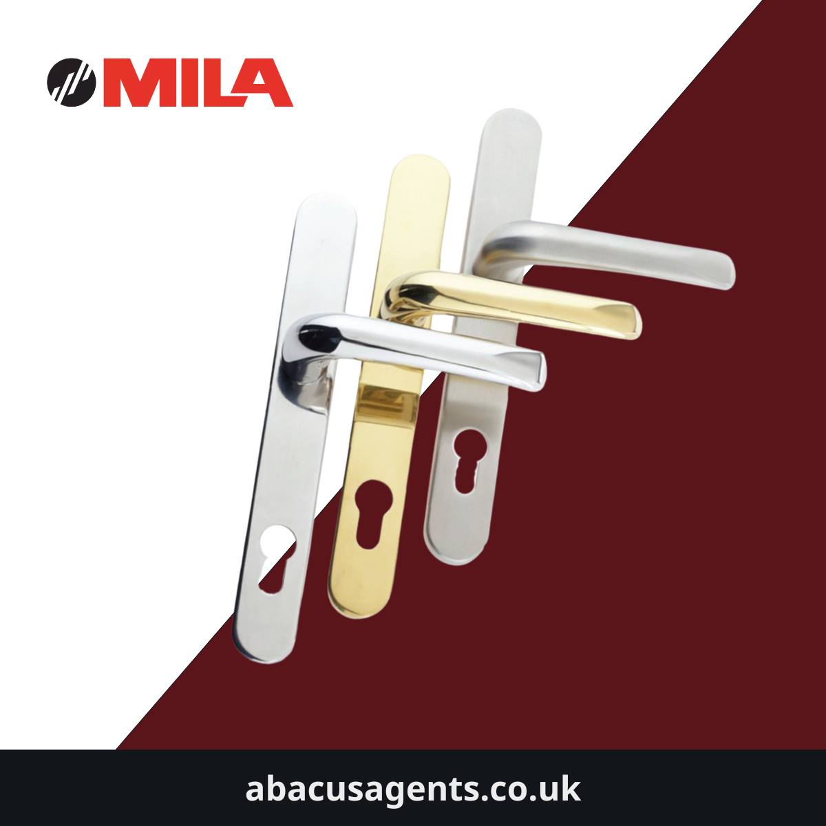 abacusagents's tweet photo. Need the finishing touches for your project? Our Mila Hardware UK range delivers style, durability, and quality... off the shelf, competitively priced, ready for collection or nationwide delivery.

Call us or visit our Dundee &amp; Glasgow trade counters. https://t.co/mxvC30foZ2