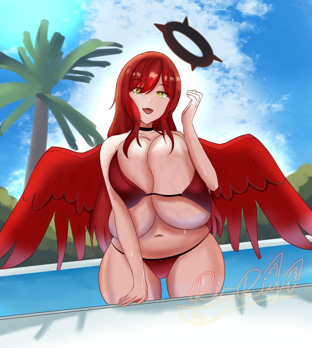 Ri_Riyuuu's tweet photo. Some CMS Works Done!

Well it's hot here so swimsuit time as usual~ https://t.co/zrXnBVNFI3