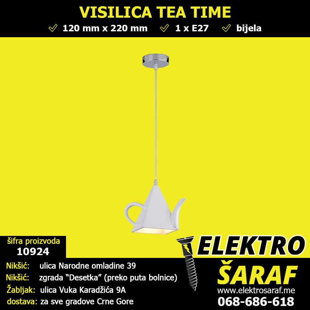 ELEKTROSARAF's tweet image. 🟡 VISILICA TEA TIME BIJELA 🟡
tinyurl.com/5ewr5mh2
#visilica #visilice #luster #lusteri #TEATIME #bijela #rasvjeta #Nikšić #Žabljak #CrnaGora #elektromaterijal #elektro #rasvjeta #LEDrasvjeta #šrafovskaroba #brave #alati #boje #lakovi #ulja #maziva #ELEKTROŠARAF #TRGOTEHNA