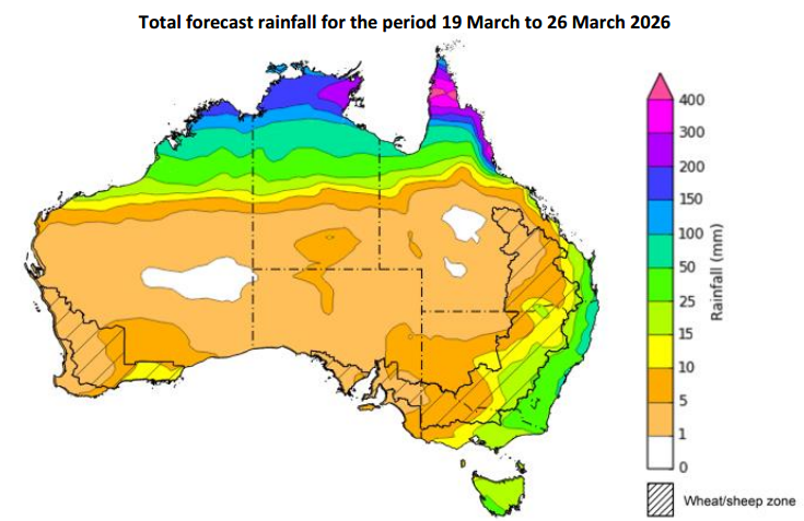 mkt_intl's tweet image. 🇦🇺 #Australia – 🌧️ QLD &amp;amp; NSW: Heavy rain and flooding continue to disrupt supply chains and delay field activity.
🌾 SA, VIC &amp;amp; WA: Recent rain improving soil moisture.
#pulses #lentil #chickpeas #peas #canola #durum #barley