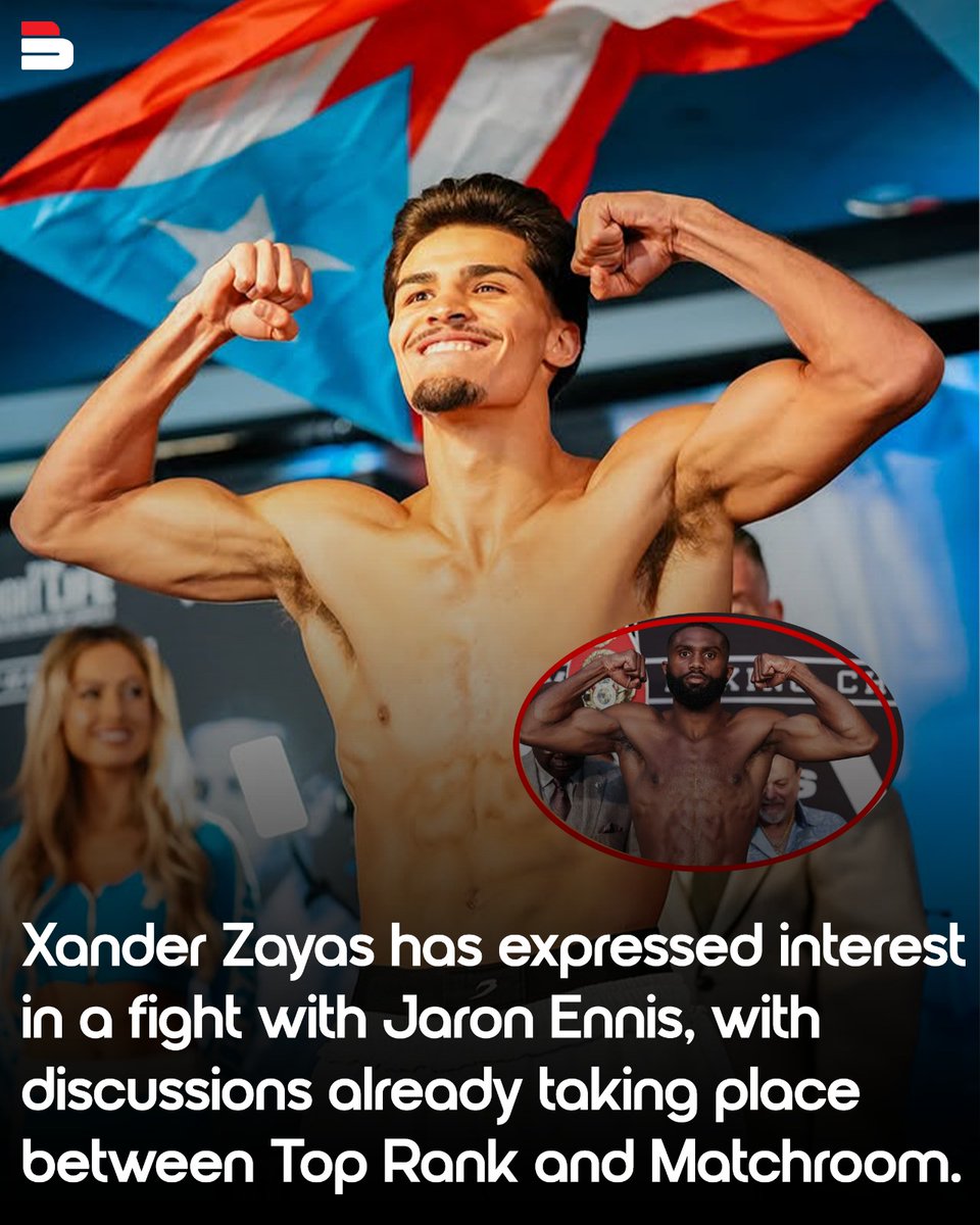 BoxingFan_Club's tweet image. Xander Zayas is ready to face “Boots” Ennis…
But there’s one key issue stopping it right now.

Read more : shorturl.at/Ux9qB

#boxingmatch #Fightupdates