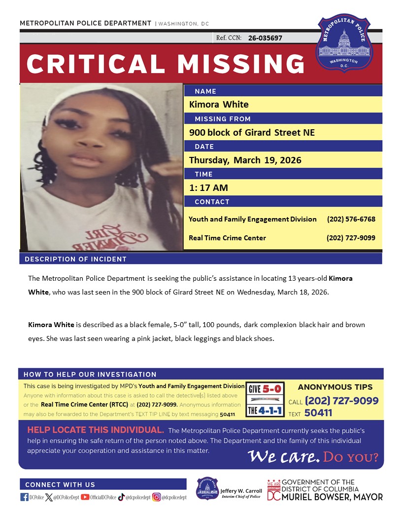 DC Police Department tweet media