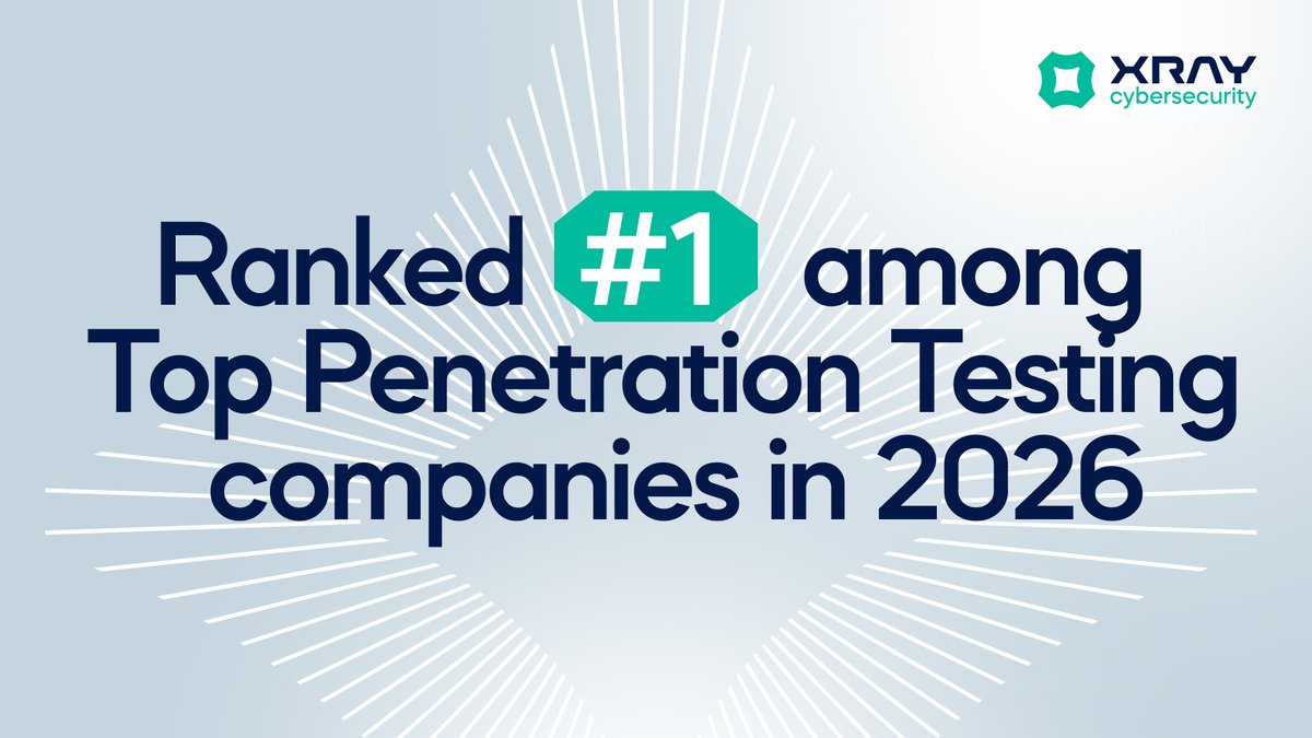XRAY_Sec's tweet photo. @XRAY_Sec XRAY CyberSecurity ranked #1 pentest company in 2026 by Reverb.

100% manual testing. Senior engineers only. No scanners passed off as pentests. No products to sell — just focused, deep offensive security. 

https://t.co/hYKlD30KRx https://t.co/masQecal9Z