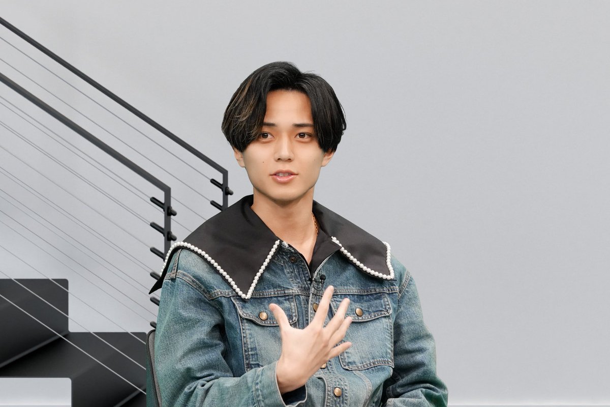 今夜放送のミュージックカプセルにて永瀬廉さんがTaiga Igariのデニム 