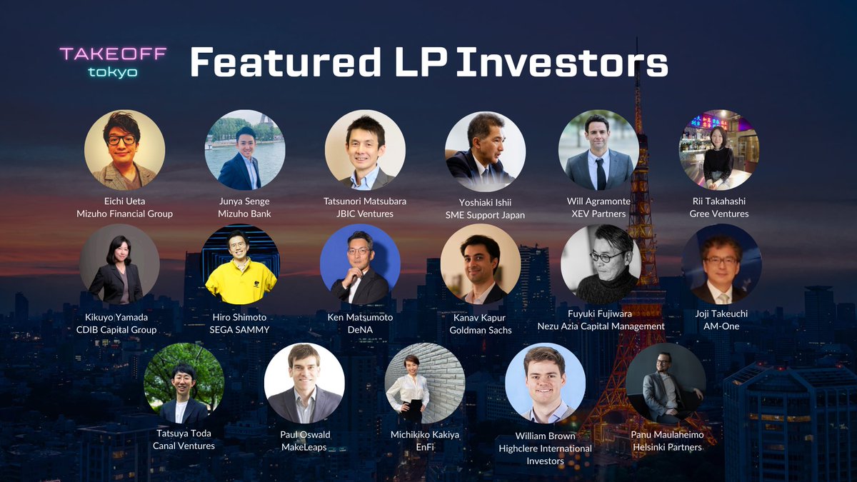 takeoff_tokyo's tweet photo. Why you should meet the LP investors of Takeoff Tokyo🛫🗼

We are part of Japan's most connected capital network and the good news is that with us you can build relationships that take years to form — in one day. Getting a meeting with @mizuhobank, DeNA, JBIC, @ITOCHU_official , Kiraboshi Bank, or SEGA SAMMY CREATION individually takes months usually. Here, they come to you. Whether you're looking to lead or follow, these LPs are actively deploying capital across sectors — and open to collaboration.

Get the inside track on Japan. For overseas investors, this is a rare chance to build local trust and credibility with the institutions that matter most in this market.

Join us and make a network.
🔗https://t.co/PESzXVTj1s