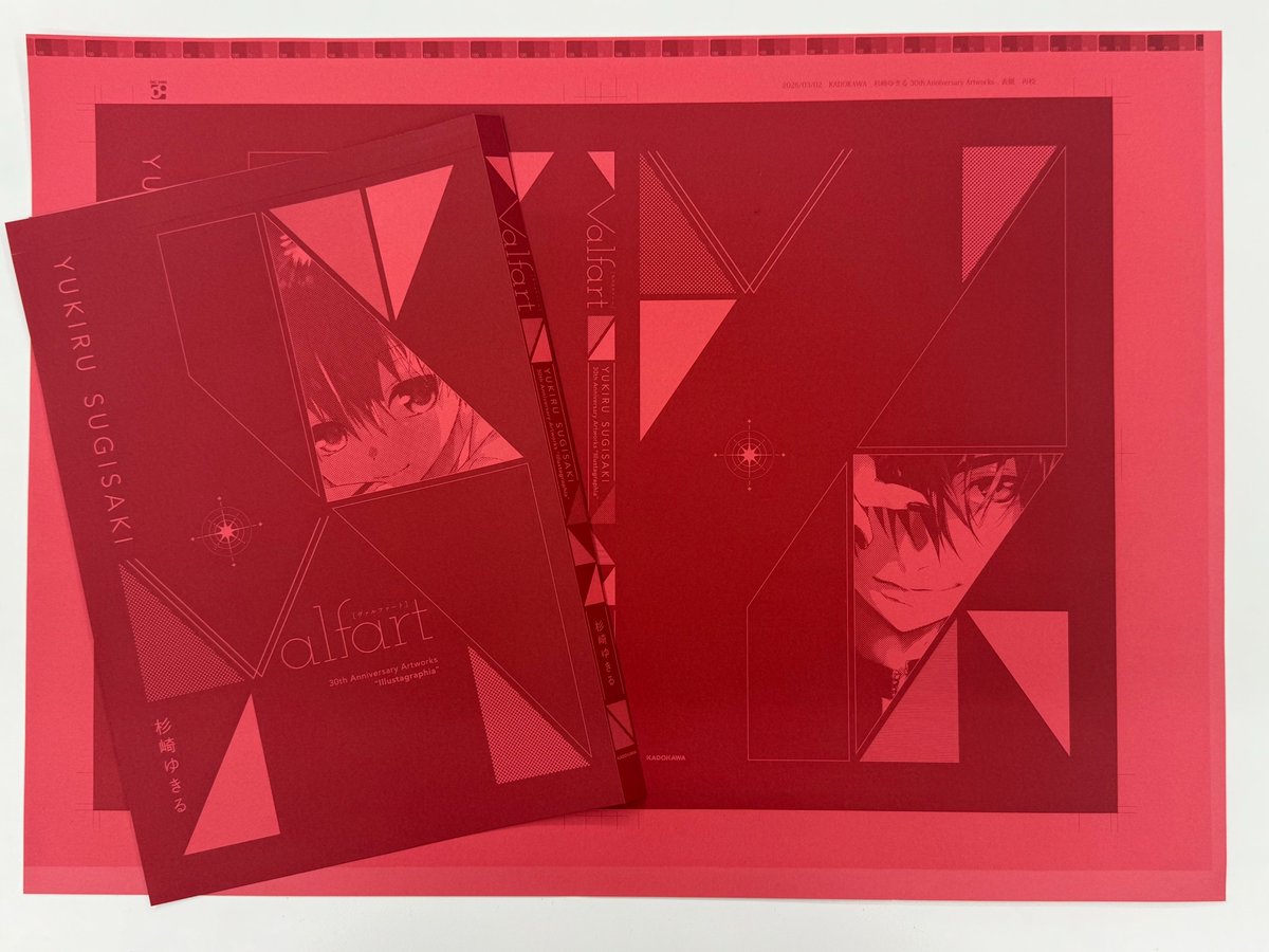 【本体表紙の見本が編集部に到着しました⸝꙳.⋆】
.
⋱🪽5/22発売🪽⋰
杉崎ゆきる先生(<a href="/yukiruseikatsu/">杉崎ゆきる SugisakiYukiru</a>)
「Valfart 杉崎ゆきる 30th Anniversary Artworks」
.
📢本体表紙初公開！
白いカバーを外した先には鮮やかな赤い表紙が✨
マットな質感で美しい仕上がりにな​る予定です🤍
（ここから