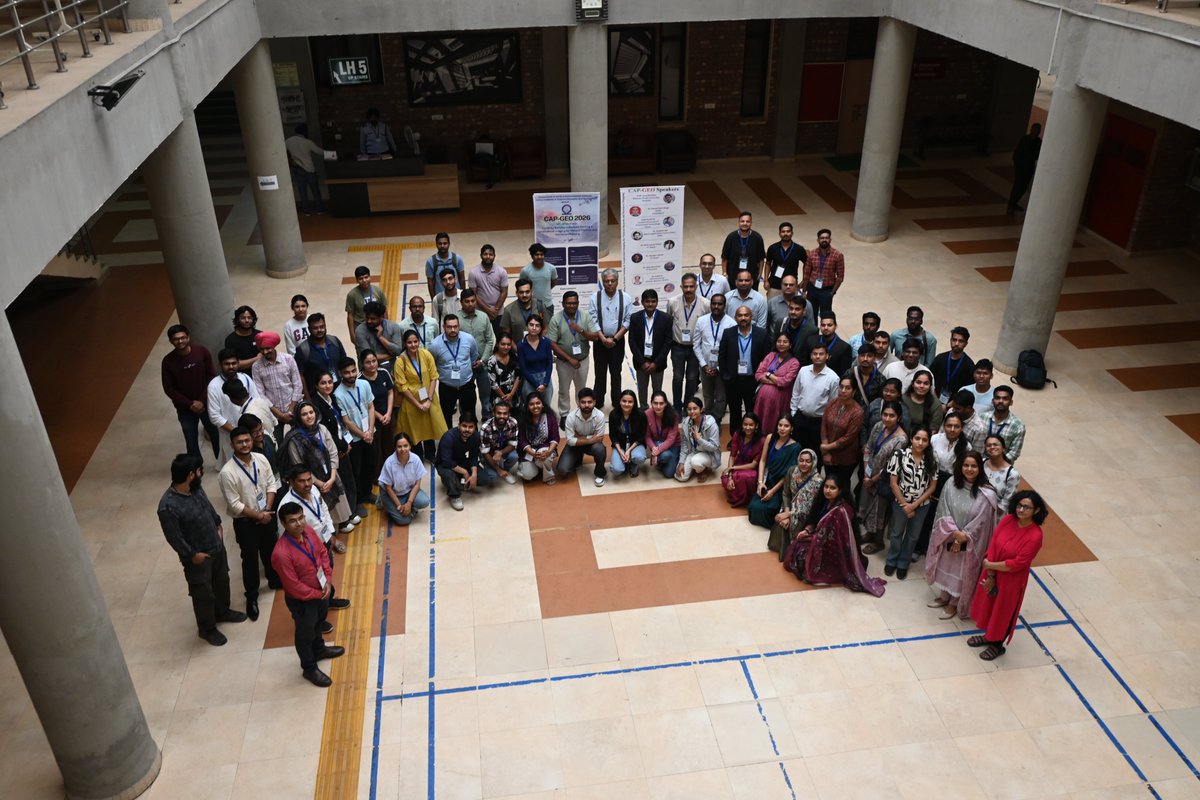 yunus_apy's tweet photo. Successfully conducted the #CAPGEO Workshop 2026 at IISER Mohali. Engaging 3-day program on Capacity Building in Remote Sensing &amp; Geophysical Imaging for Natural Hazards and Resource Mapping with enthusiastic participation from academia, government, and industry. @IiserMohali https://t.co/hc9XGPCxAn