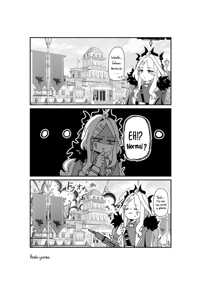 this normal in gehenna.
ganbare hina-chan...
 #ブルアカ