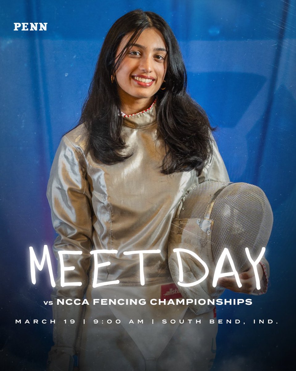 Day 1 of the NCAA Championships is finally here‼️

🆚NCAA Championships
📍South Bend, Ind.
⏰First bout at 9AM
📊goquakers.co/4bydj4G

#FightOnPenn