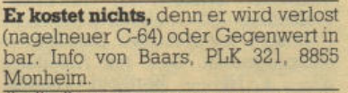 Retrojournal_de's tweet photo. „Er kostet nichts… denn er wird verlost!“ 🤔Klingt nach Traumangebot…
oder nach: Nepper, Schlepper, Bauernfänger? 😄Damals irgendwo zwischen
👉 echter Chance 🍀
👉 und Bauchgefühl ⚠️Wer hat wirklich gewonnen? 😉#C64 #Retrocomputing #80s #ScamOrNot https://t.co/BJIlOsFrXx