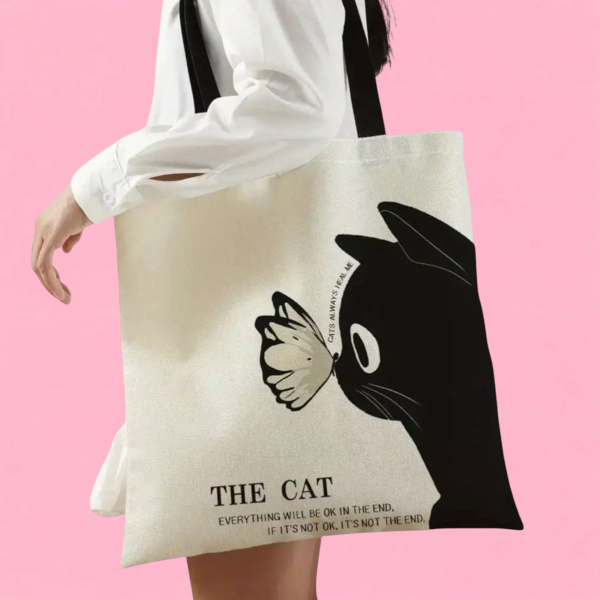 CM_Hearts's tweet image. This large canvas tote bag is designed for women and features a cute cartoon print of a cat, making it a fun and casual accessory buff.ly/4kfrIX5 #ShopQuirkyHour #BizHour #ukbizhour #SmallBusiness #firsttmaster #ATSocialMedia #UKHashtags #fashion #spring #spdc #ukbiz #uk