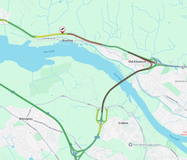 trafficscotland's tweet photo. ❗️UPDATE ⌚️11:25
🗺️#A82 Milton
⚠️The A82 remains restricted NORTHBOUND due to roadworks and a broken down vehicle. Lane 2 is closed.
🚗Drivers are advised to use caution on approach and expect delay.
This is also affecting traffic on the #A898.
Current delay approx. 12 mins https://t.co/LLjU3i5aVJ