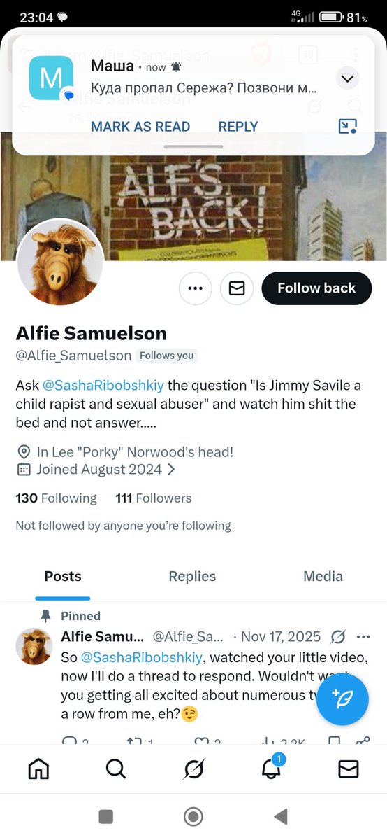 Alfie Samuelson tweet media