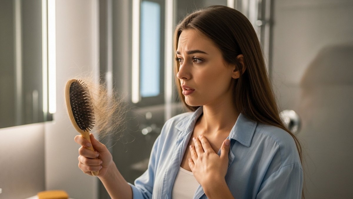careforall14's tweet photo. Your hair is falling out because of something that happened 3 months ago.

Not what's happening now.

This is how Telogen Effluvium works — and most people never figure it out.

A thread 🧵👇

#TelogenEffluvium #HairLoss #StressHairLoss https://t.co/tMNanLdN6a