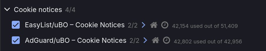 MihaiMdr's tweet photo. @Winterrose You can use uBlock Origin and activate cookie notice filters, haven't seen a cookie banner for a long time, it will require using firefox tho, you can donate that $1/mo to ublock origin https://t.co/gwSwrn75XH