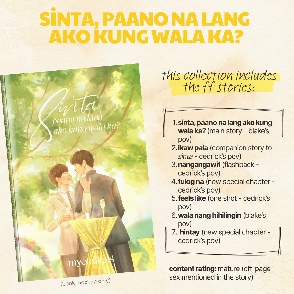 sinta 'verse is a collection of fics i wrote from 2019-2022 under the ao3 username <a href="/myeonkais/">♡</a>! the whole series still exists on ao3––you may check it out before getting this book. slightly different ang ao3 ver vs this one haha