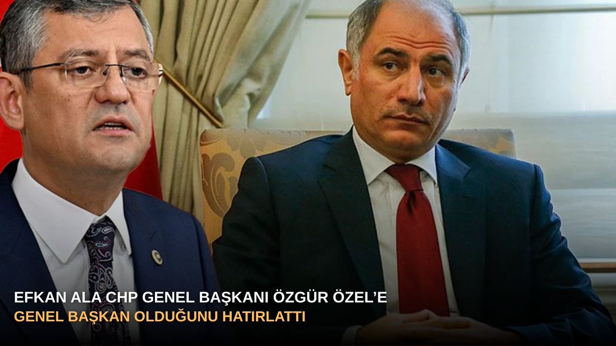 #sondakika | Efkan Ala CHP Genel Başkanı Özgür Özel’e Genel Başkan olduğunu hatırlattı  

bursatv.com.tr/efkan-ala-chp-… 

#bursa #Perşembe