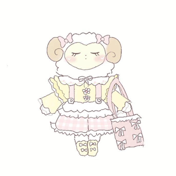 maryy0722's tweet photo. 春のガーリーコーデ🌼🐑🎀

 #ゆるいイラスト  #illusrtation https://t.co/eObB4fy4kL