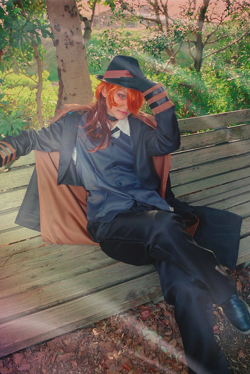 _28573's tweet photo. #コスプレ
 #中原中也
船着場さんに撮って頂きました〜！
重加工ですが、上手く出来ました！初心者ですのでアドバイスくださいm(_ _)m https://t.co/QzEjJZ86gd