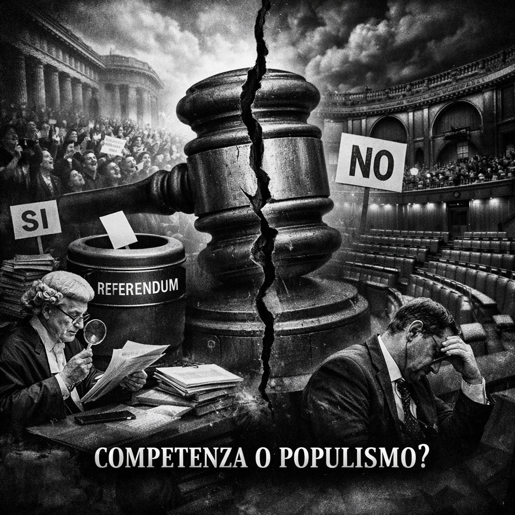 ApologetaX's tweet photo. Votare è un alibi, non un diritto.
Il referendum sulla separazione delle carriere fa emergere una questione: ha senso che su nodi così tecnici voti il popolo, o stiamo svuotando il ruolo del Parlamento? Quando la competenza lascia il posto alla polarizzazione, stiamo davvero decidendo sul merito?

scopri di più: https://t.co/WdD9QoSWnX

#Referendum, #Governo, #Democrazia, #Competenza, #Decisione