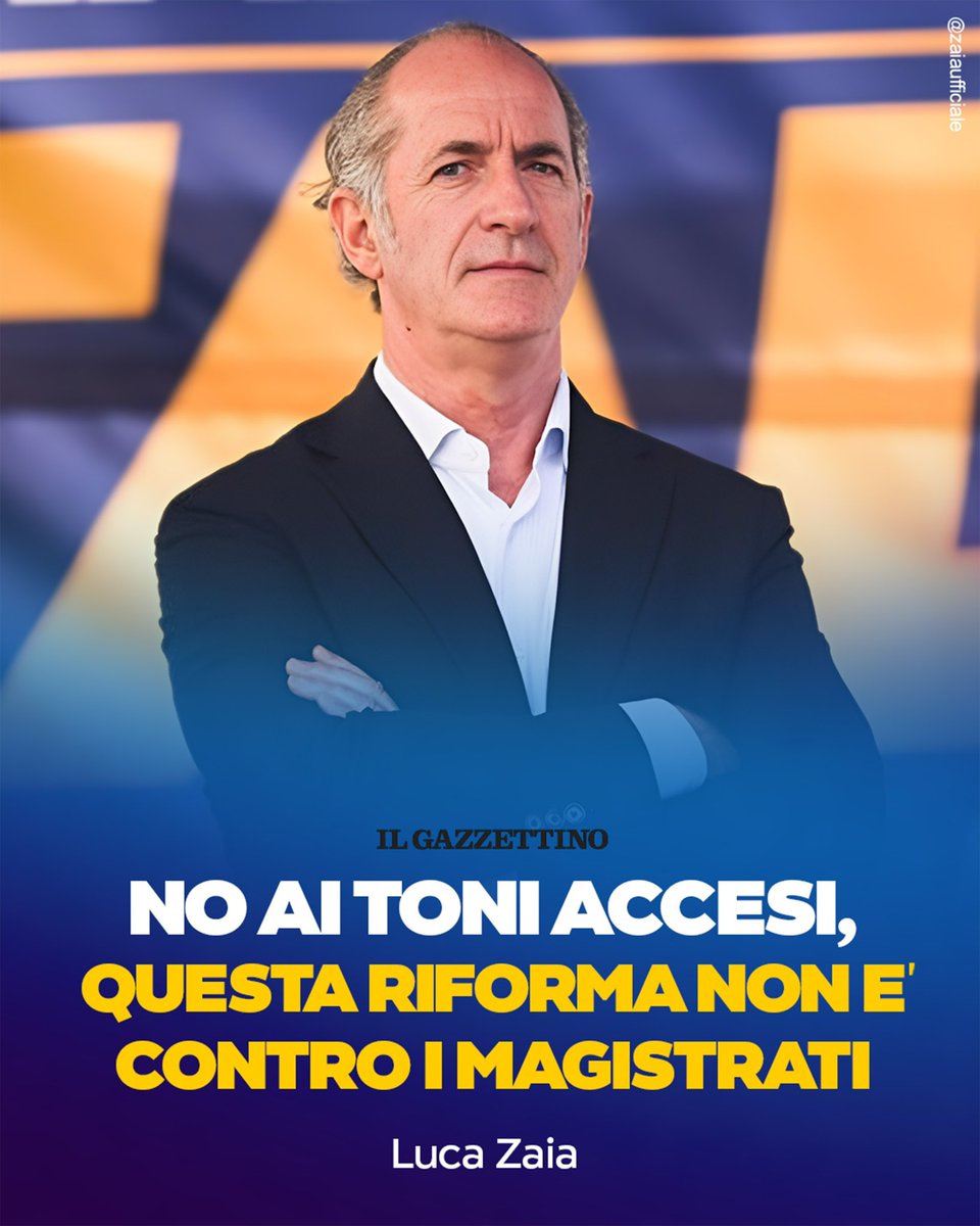 zaiapresidente's tweet photo. No ai toni accesi: questa riforma non è contro i magistrati. Il sorteggio fa paura perché rompe le correnti, ma le toghe restano un presidio democratico irrinunciabile e non perderanno autonomia. Questa riforma è l’inizio di un percorso. https://t.co/5tkCMPd4hC
