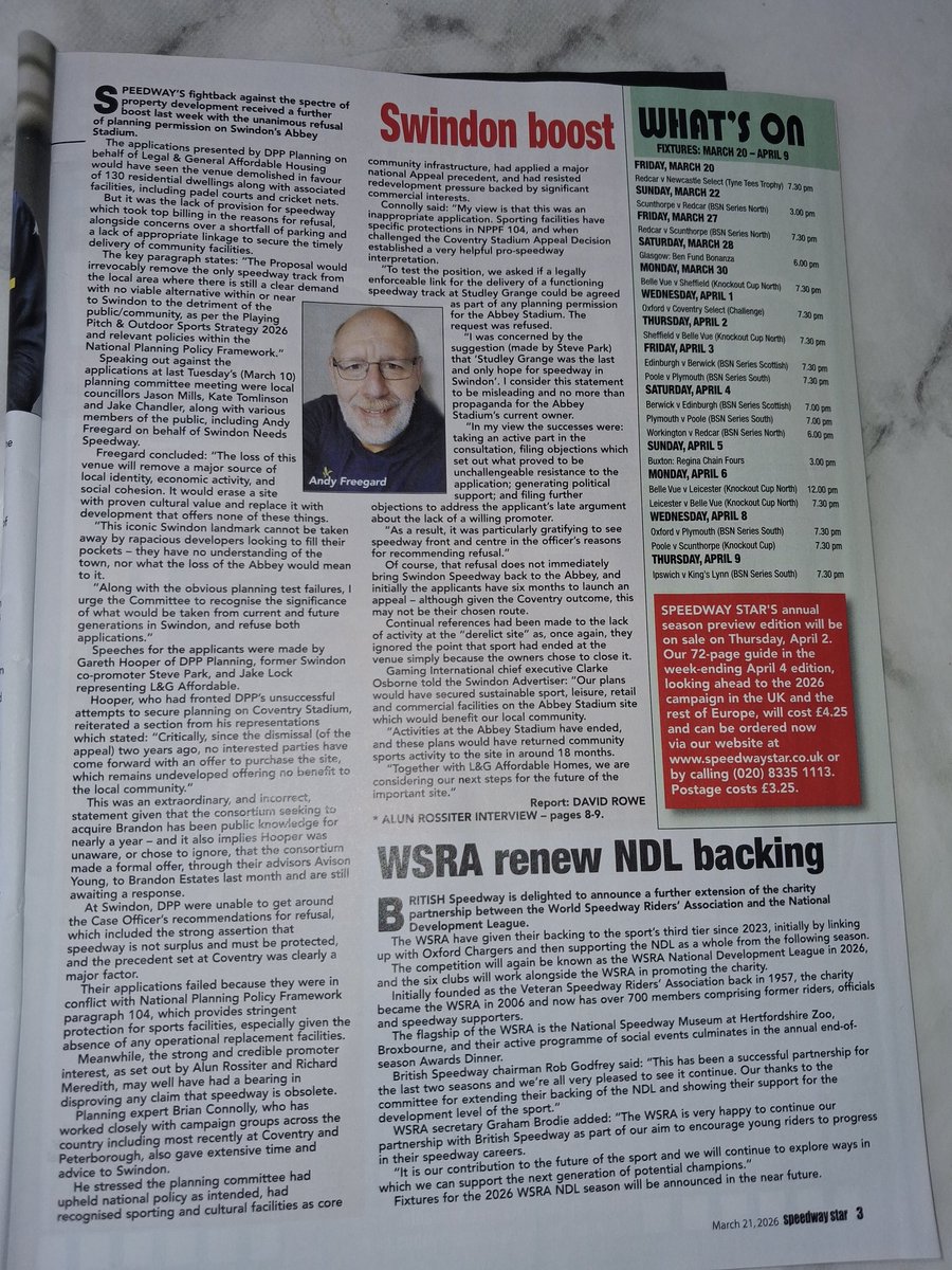 Swindon Needs Speedway tweet media